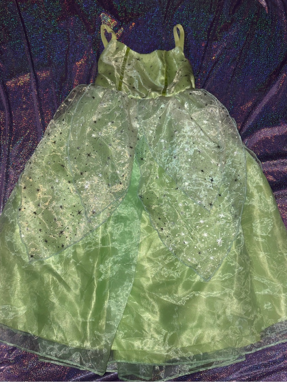 Girls Green Fairy Princess Dress Up Costume